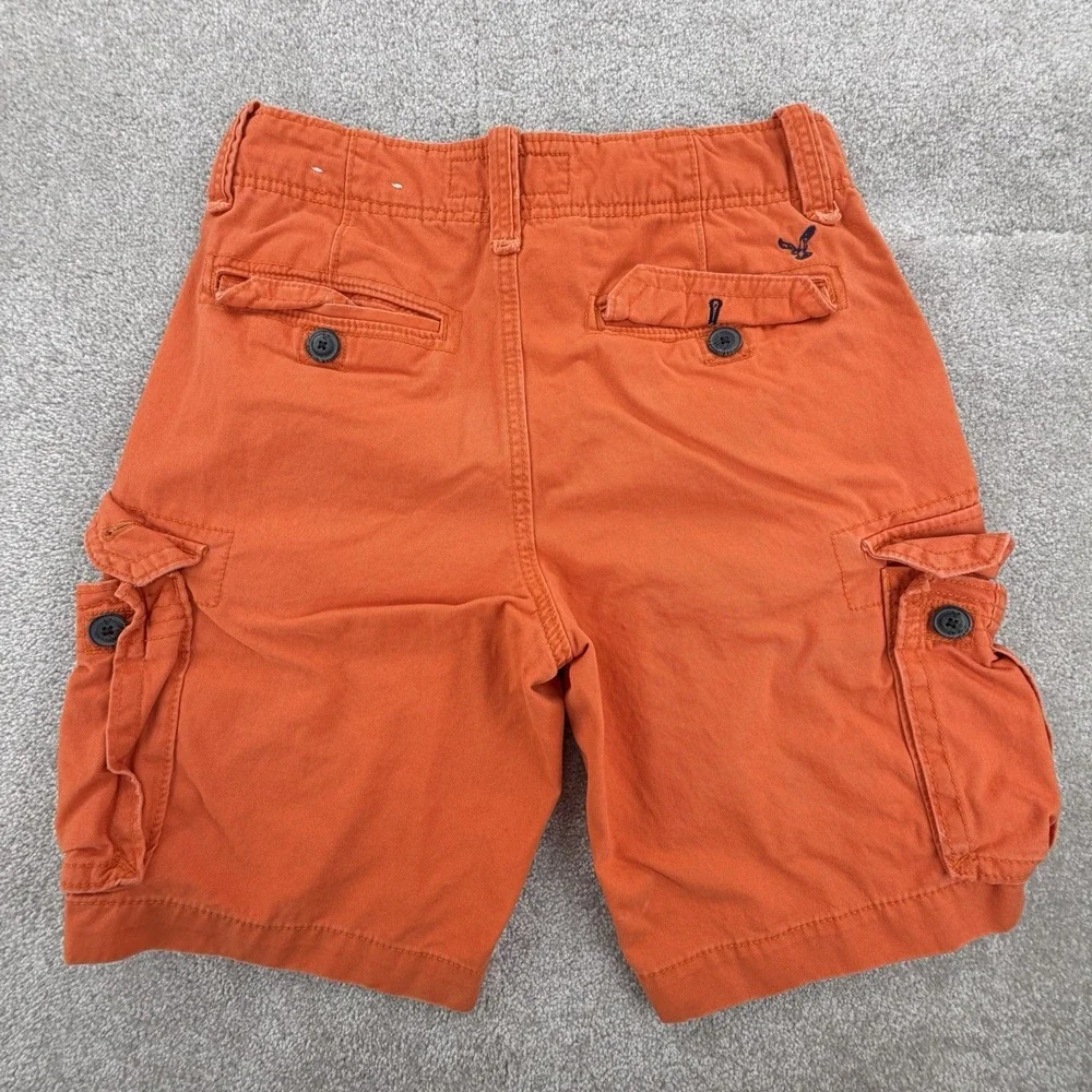 American‎ Eagle Cargo Shorts Orange Men's 30 Inseam 10